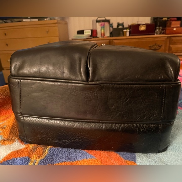 Lg Leather Valise Laptop Briefcase 1995 Pelle Studio Wilsons The Leather Experts - Picture 10 of 15